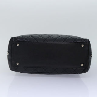 Chanel Vintage CC Zip Around Bowler Bag Quilted Caviar
