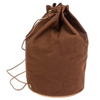 Hermes Polochon Mimile Drawstring Backpal Canvas
