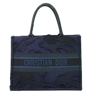 Christian Dior Book Tote Embroidered Canvas