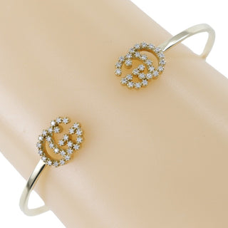 Gucci GG Running Cuff Bracelet 18K Yellow Gold with Diamonds