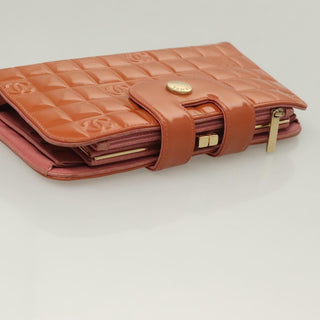 Chanel Chocolate Bar Clutch Quilted Patent