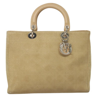 Christian Dior Lady Dior Bag Cannage Quilt Suede