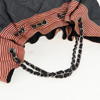 Chanel Stretch Spirit Cabas Quilted Denim