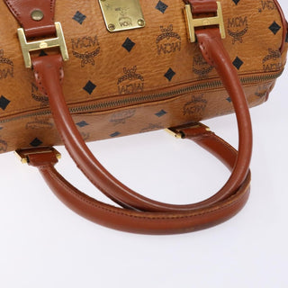 MCM Visetos Handbag Canvas and Leather