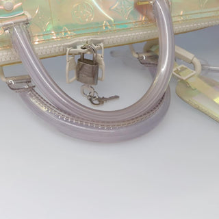 Louis Vuitton Keepall Bandouliere Bag Limited Edition Monogram Prism PVC
