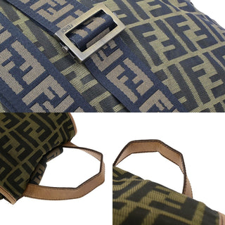 Fendi Vintage Double Pocket Backpack Zucca Canvas