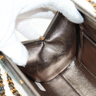 Chanel Vintage Chain Frame Bag Quilted Lambskin