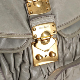 Miu Miu Coffer Hobo Matelasse Leather