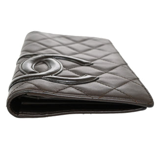 Chanel Cambon Zip Around Wallet Quilted Lambskin