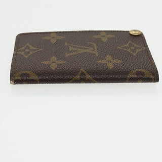 Louis Vuitton Porte Cartes Pression Card Case Monogram Canvas