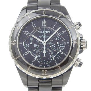 Chanel J12 Chronograph Automatic Watch Ceramic and Stainless Steel