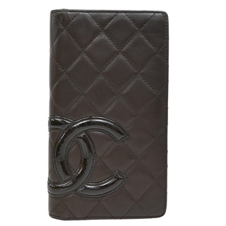 Chanel Cambon Zip Around Wallet Quilted Lambskin