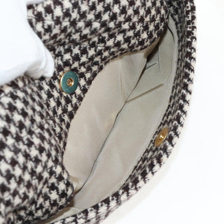 Chanel Tabatiere Kisslock Fold Over Bag Tweed with Quilted Calfskin