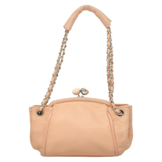 Chanel Kisslock Accordion Handbag Leather