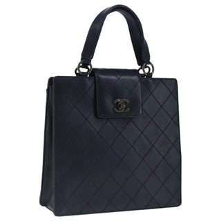 Chanel Vintage CC Turnlock Satchel Leather