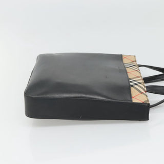Burberry Nova Check Tote Canvas and Leather