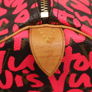 Louis Vuitton Speedy Handbag Limited Edition Monogram Graffiti