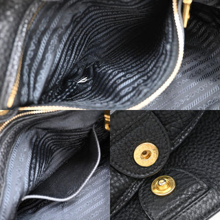 Prada Buckle Wing Tote Vitello Daino
