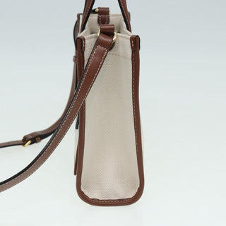 Burberry Freya Shopping Tote Canvas with Leather