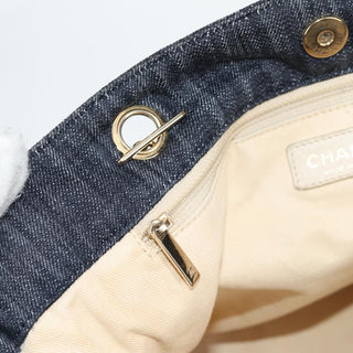 Chanel Night Flight Tote Embroidered Denim