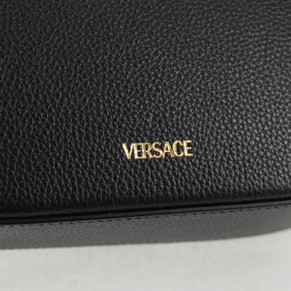 Versace Virtus Flap Messenger Bag Leather