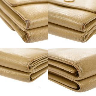 Chanel CC Trifold Flap Wallet Leather