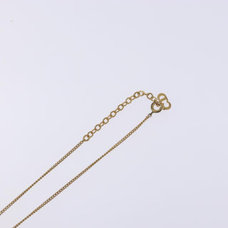 Christian Dior CD Round Pendant Necklace Metal