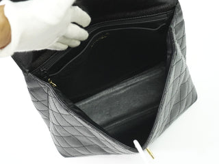 Chanel Coco Top Handle Bag Quilted Caviar