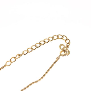 Christian Dior CD Pendant Necklace Gold-plated
