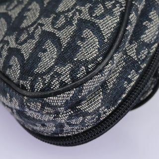 Christian Dior Saddle Zip Pouch Diorissimo Canvas