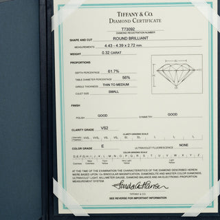 Tiffany & Co. Novo Solitaire Ring Platinum with Diamonds and Cushion Cut I/VS2 Diamond