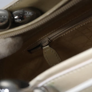 Christian Dior Pearl Lady Dior Bag Patent leather