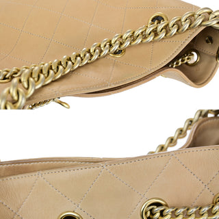 Chanel On My Shoulder Drawstring Bag Quilted Calfskin