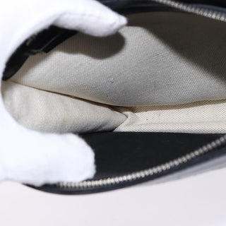 Balenciaga Navy Pochette Canvas and Leather