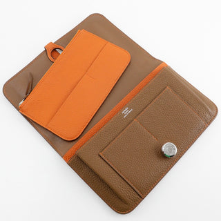 Hermes Dogon Duo Combined Wallet Leather