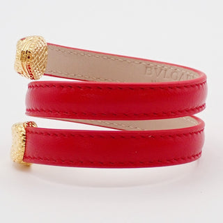 Bvlgari Serpenti Forever Double Wrap Bracelet Leather