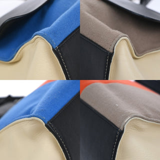 Celine Multicolor Trapeze Bag Leather and Felt