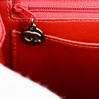 Chanel Vintage CC Flap Top Handle Calfskin Leather