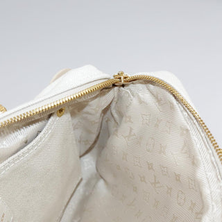 Louis Vuitton Polka Dot Panama Bowly Handbag Embellished Canvas