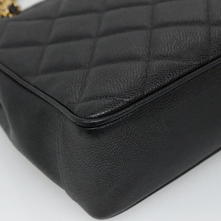 Chanel Vintage CC Lock Pocket Chain Tote Caviar