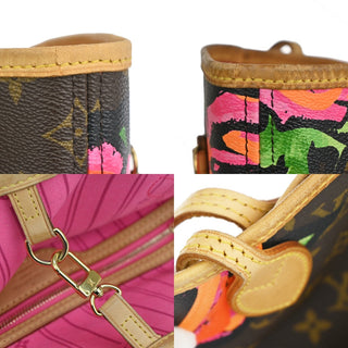 Louis Vuitton Neverfull Tote Limited Edition Monogram Roses