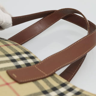 Burberry Top Handle Tote Haymarket Coated Canvas