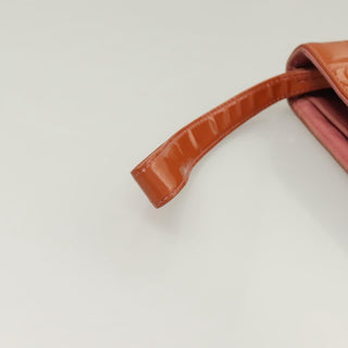 Chanel Chocolate Bar Clutch Quilted Patent