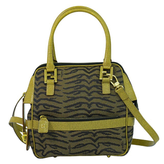Fendi 2 Bag Two Tone Leather
