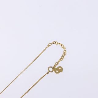 Christian Dior CD Pendant Necklace Metal