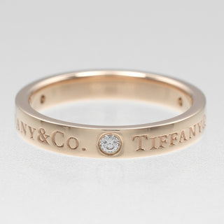 Tiffany & Co. Flat Ring K18 Pink Gold / 3P Diamond