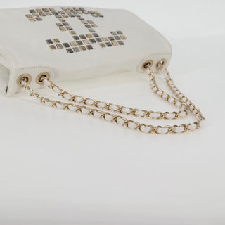Chanel Mosaic CC Accordion Flap Bag Studded Leather