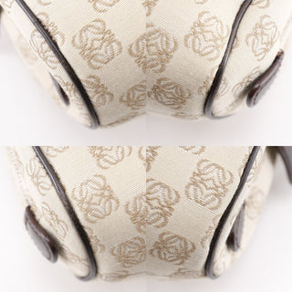 Loewe Vintage Anagram Handbag Canvas with Leather