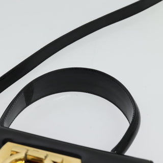 Salvatore Ferragamo Gancini Convertible Top Handle Bag Patent Leather