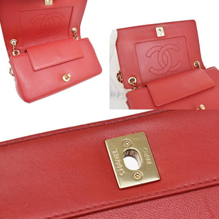 Chanel Mademoiselle Vintage Flap Bag Chevron Sheepskin